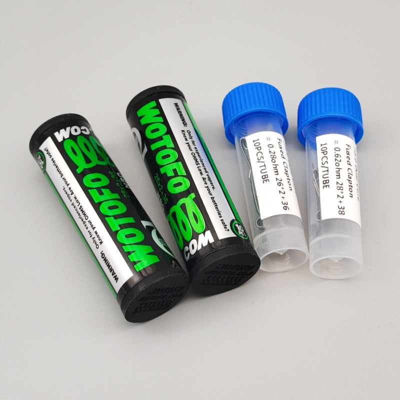 Clapton Wire Pre Built - Bobines chauffantes Ni80 Dual Core Fused