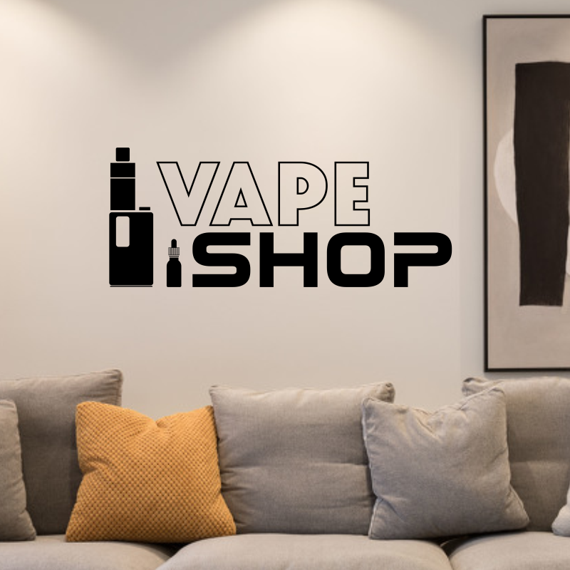 Vaping Shop - Autocollants muraux en vinyle, affiches de