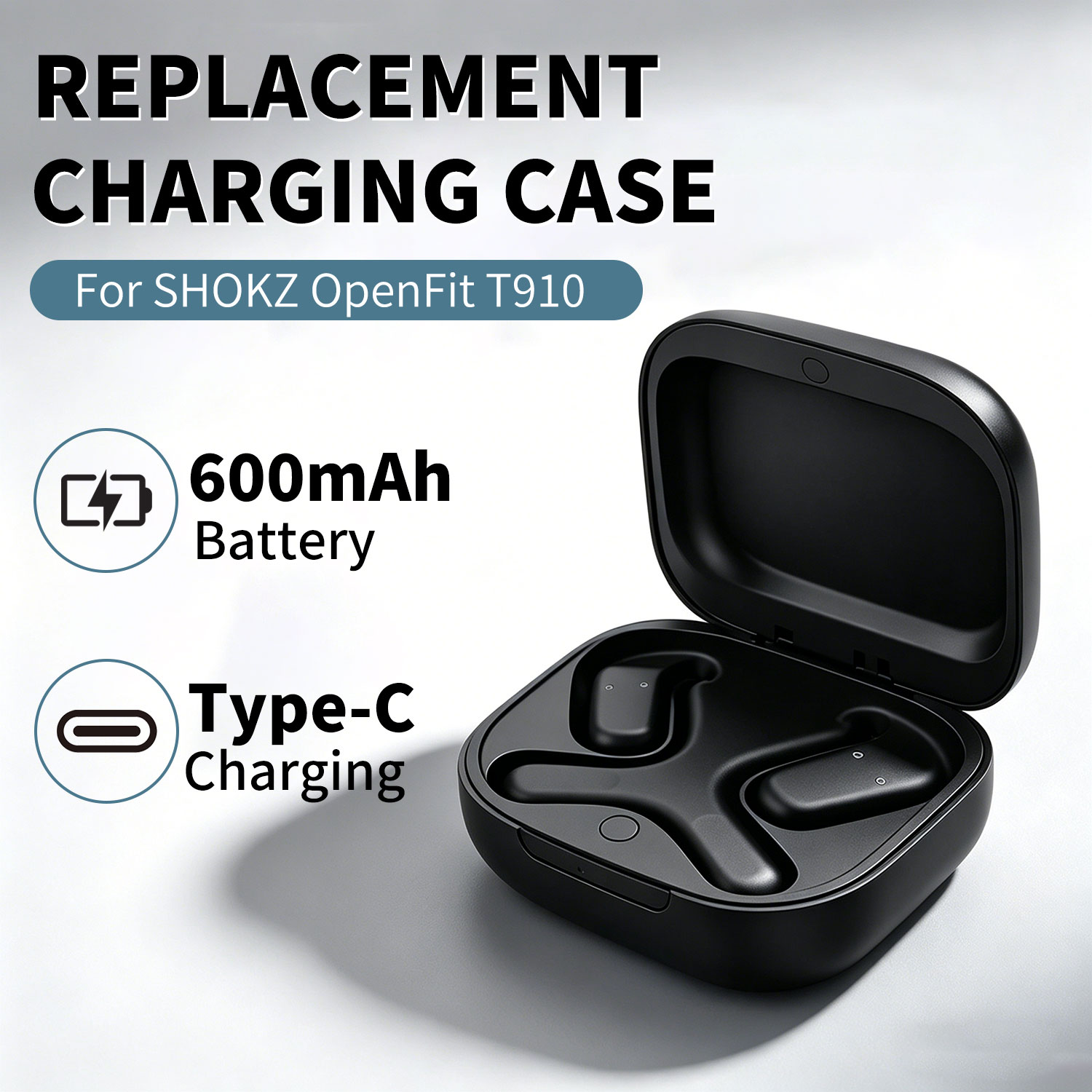 Battery Case Storage - Étui de chargement de remplacement pour
