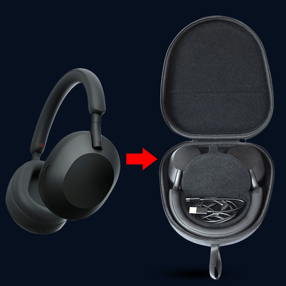 Sony Headphone Wh-1000Xm5 - Étui de transport rigide, étui de